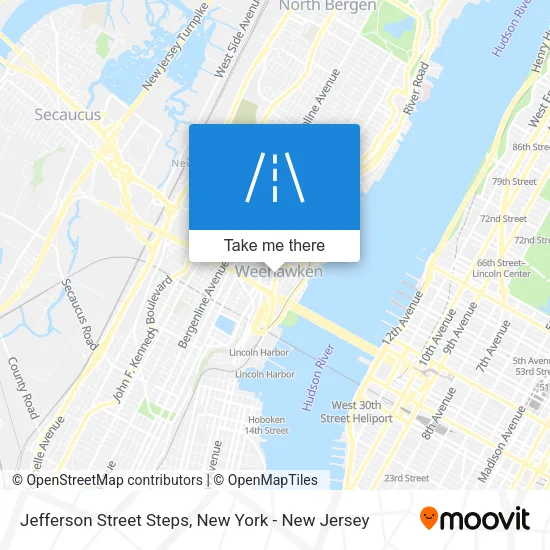 Jefferson Street Steps map