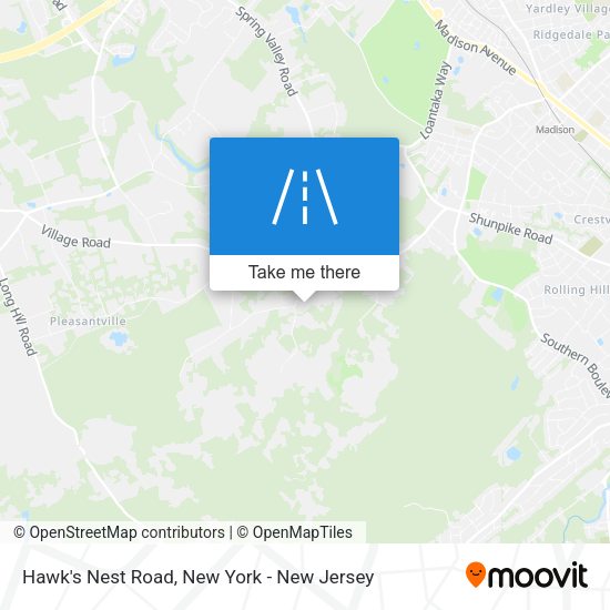 Mapa de Hawk's Nest Road