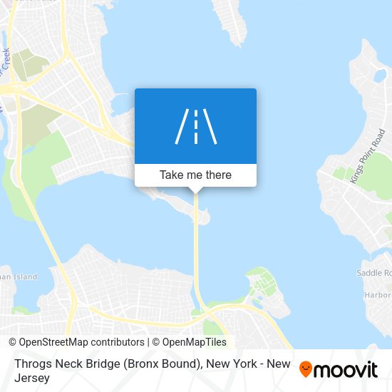 Throgs Neck Bridge (Bronx Bound) map
