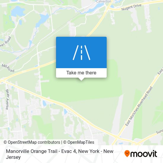 Manorville Orange Trail - Evac 4 map