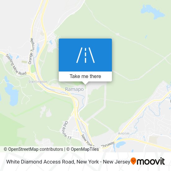 Mapa de White Diamond Access Road