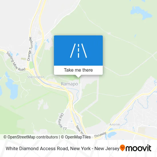 White Diamond Access Road map