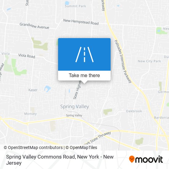 Spring Valley Commons Road map