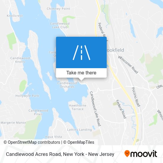 Candlewood Acres Road map