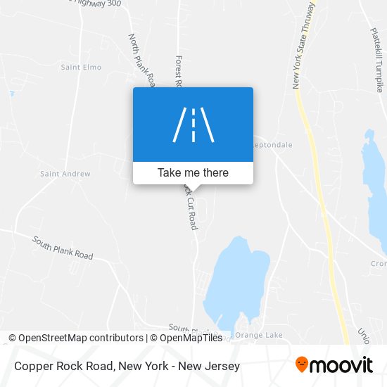 Copper Rock Road map