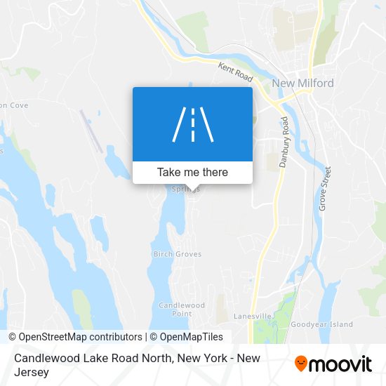 Candlewood Lake Road North map