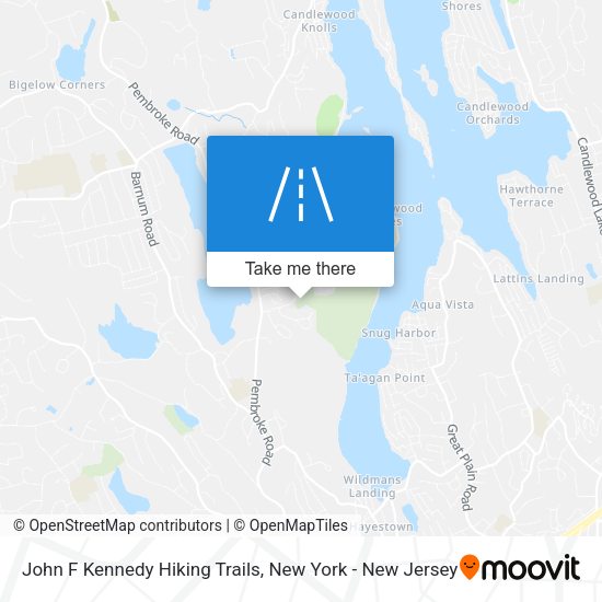 John F Kennedy Hiking Trails map