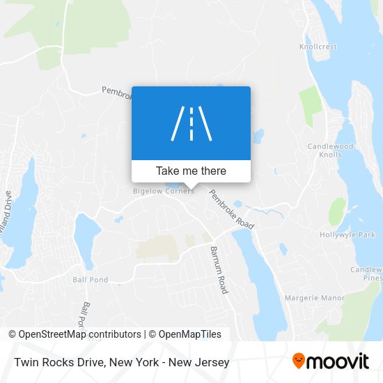 Mapa de Twin Rocks Drive