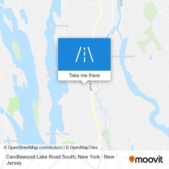 Candlewood Lake Road South map