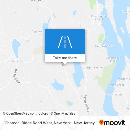 Charcoal Ridge Road West map