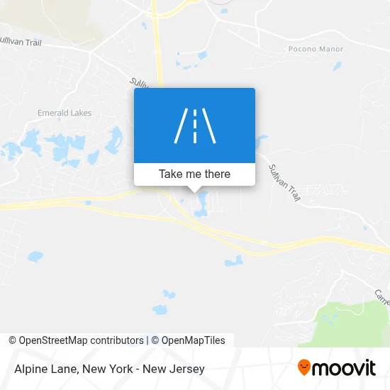 Alpine Lane map