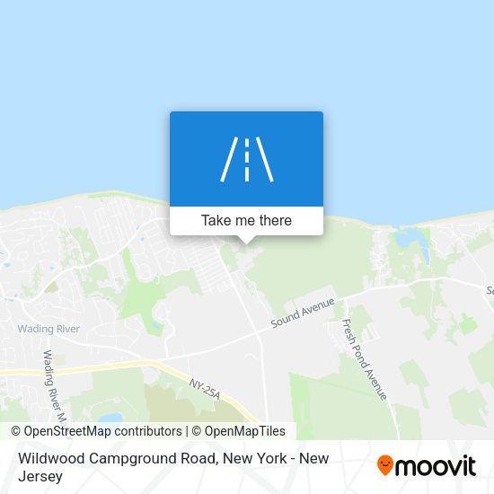 Wildwood Campground Road map