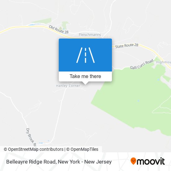 Belleayre Ridge Road map