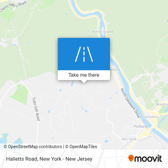 Mapa de Halletts Road