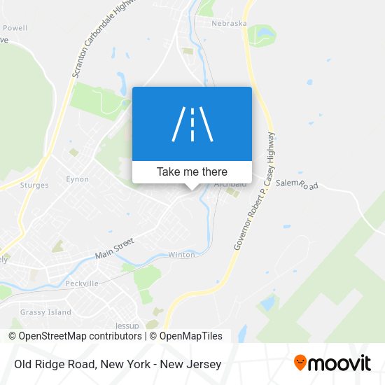 Mapa de Old Ridge Road