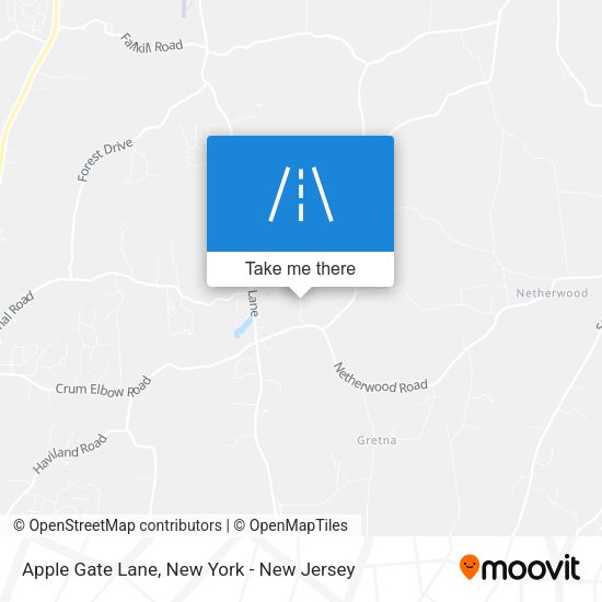 Apple Gate Lane map