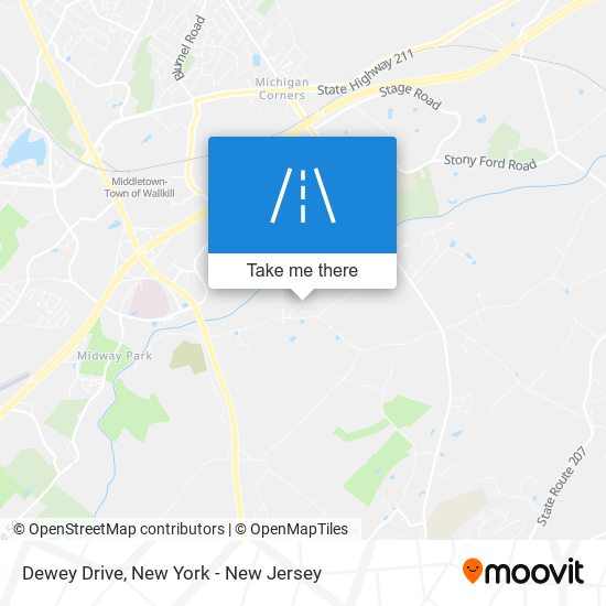 Dewey Drive map