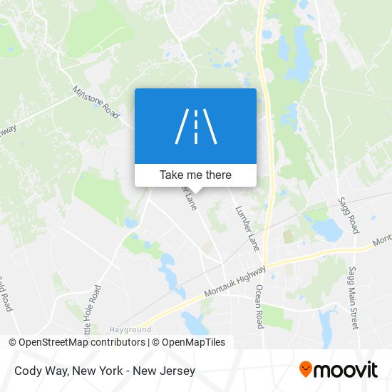 Cody Way map