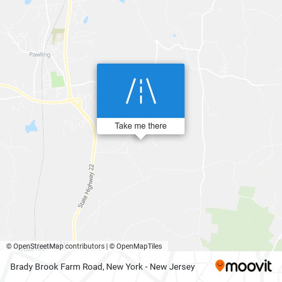 Brady Brook Farm Road map