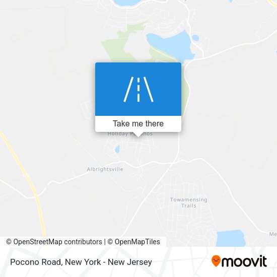 Pocono Road map