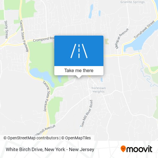 White Birch Drive map