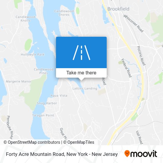 Mapa de Forty Acre Mountain Road