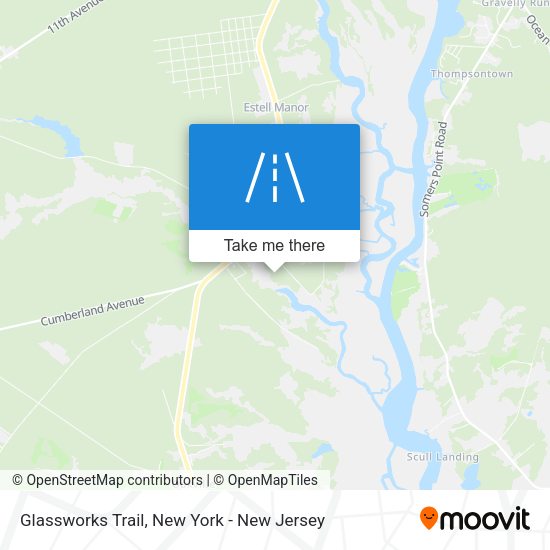 Mapa de Glassworks Trail