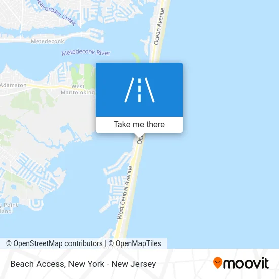 Beach Access map