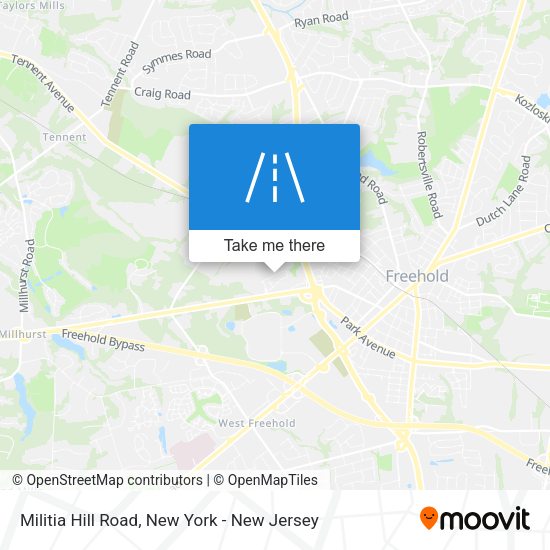 Mapa de Militia Hill Road