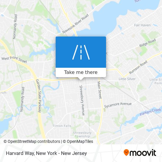 Harvard Way map