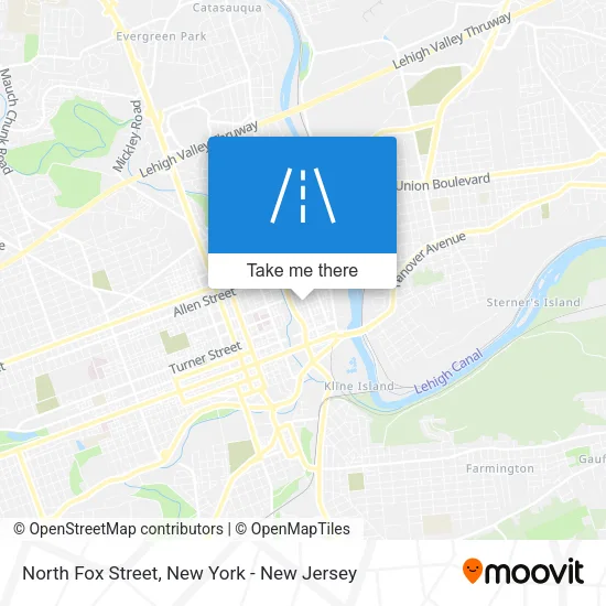 North Fox Street map