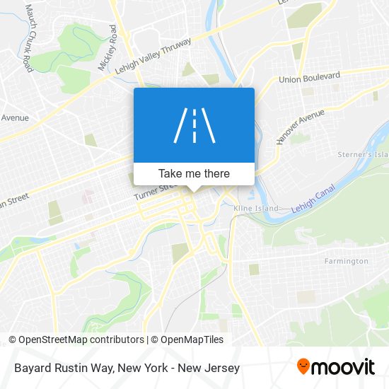 Bayard Rustin Way map