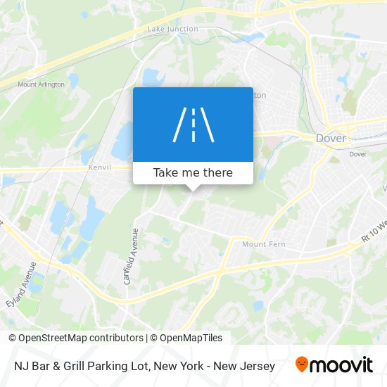 Mapa de NJ Bar & Grill Parking Lot