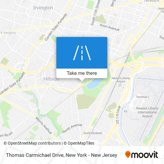 Mapa de Thomas Carmichael Drive