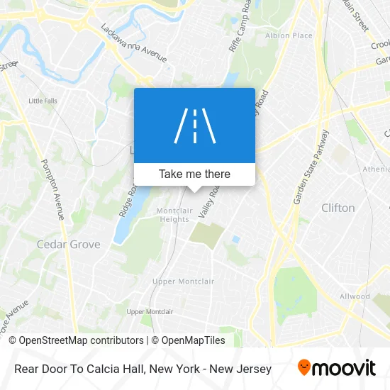 Rear Door To Calcia Hall map