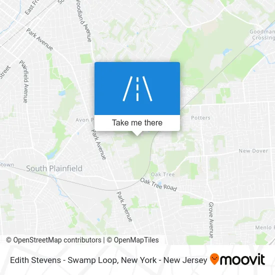 Edith Stevens - Swamp Loop map