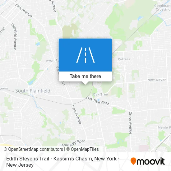 Edith Stevens Trail - Kassim's Chasm map