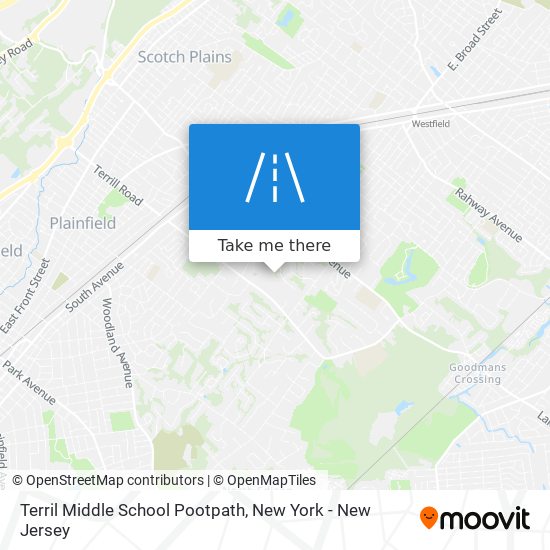 Terril Middle School Pootpath map