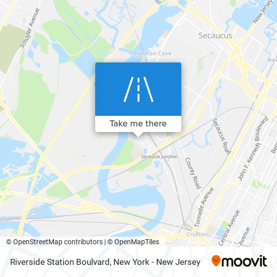 Riverside Station Boulvard map
