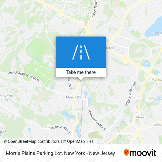 Morris Plains Parking Lot map