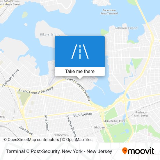Terminal C Post-Security map