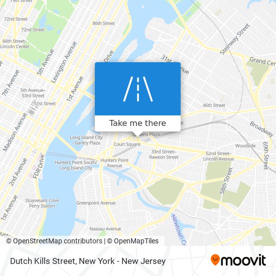 Dutch Kills Street map
