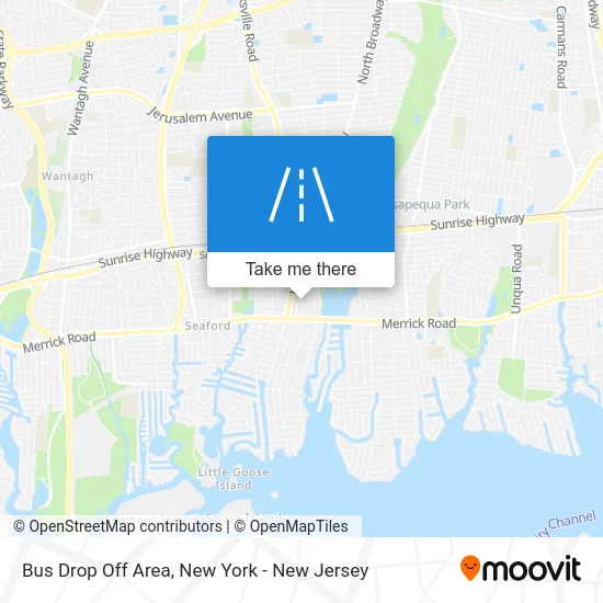 Bus Drop Off Area map