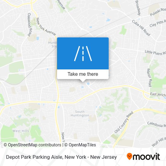 Depot Park Parking Aisle map