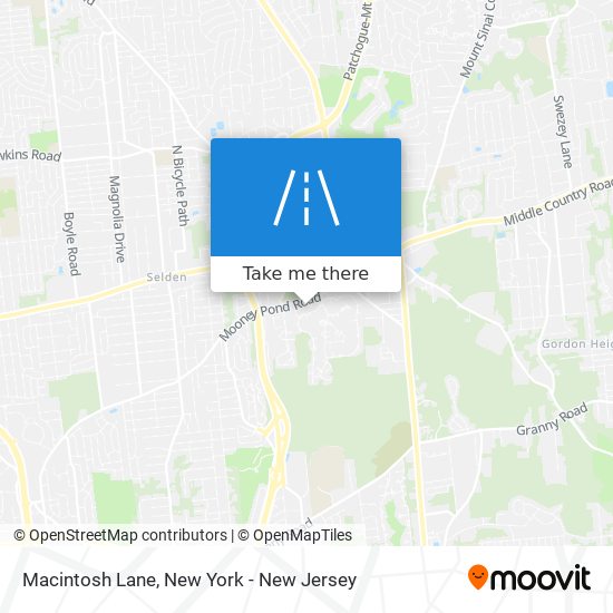 Macintosh Lane map