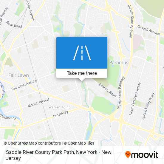 Saddle River County Park Path map