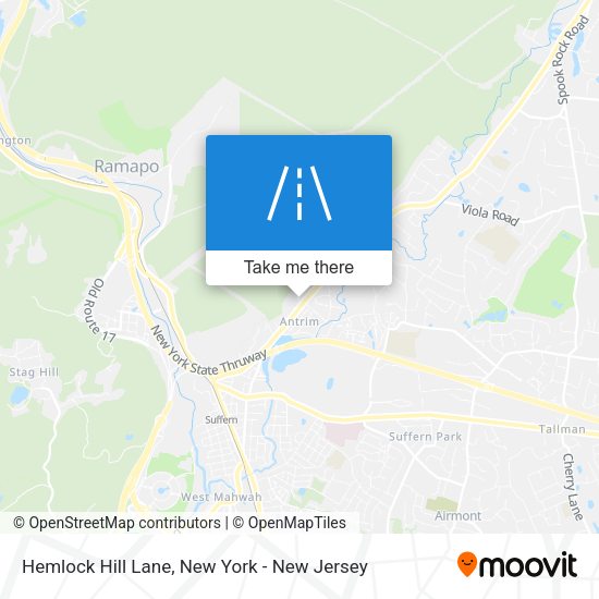 Hemlock Hill Lane map