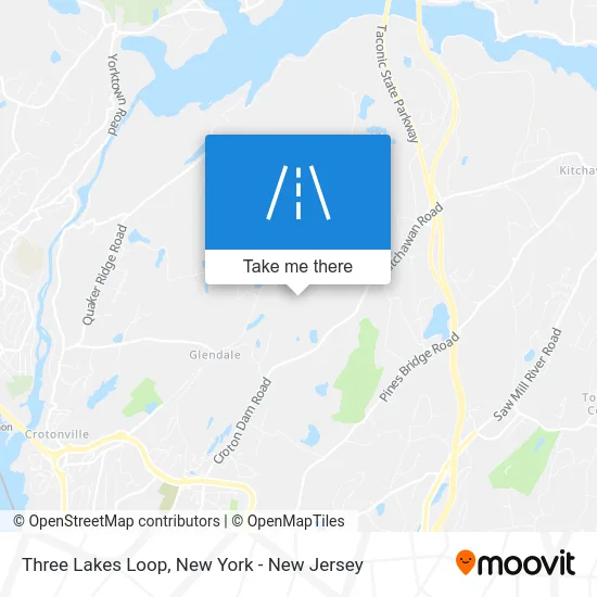 Three Lakes Loop map