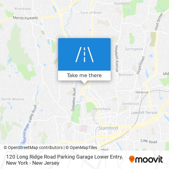 120 Long Ridge Road Parking Garage Lower Entry map