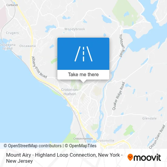 Mount Airy - Highland Loop Connection map